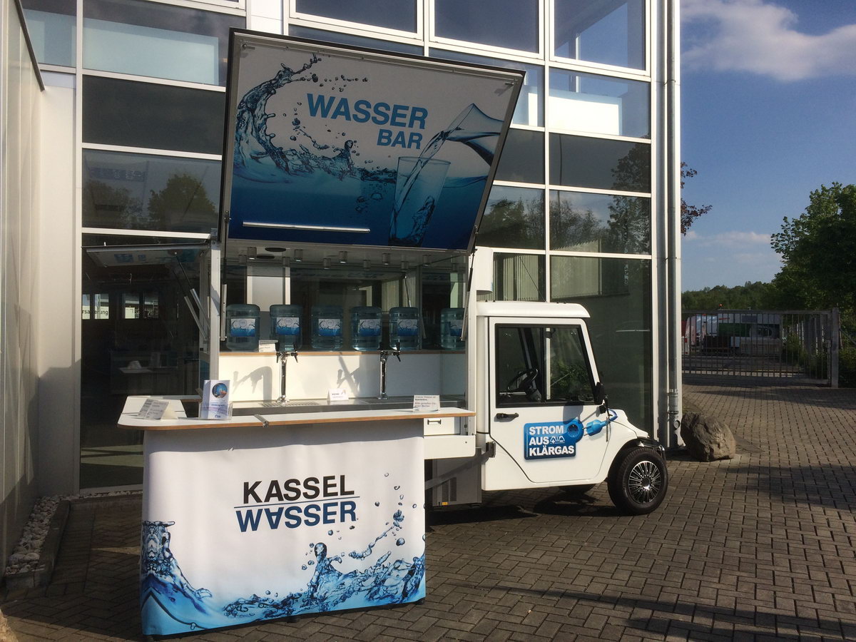 Mit dem Elektromobil von Kassel Wasser auf der Rokatech 2017