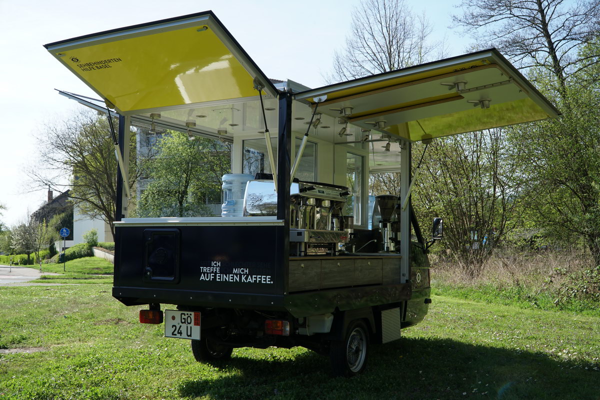 Die Ape TM 703 Kaffeemobil , das Baristamobil.