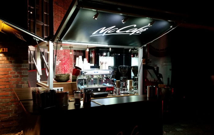 Ape 1200 Espressomobil mit McCafé auf der Red Dot Award Designers’ Night