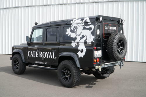 Defender Cafe Royal Espressomobil , das neue Allrad Kaffeemobil.