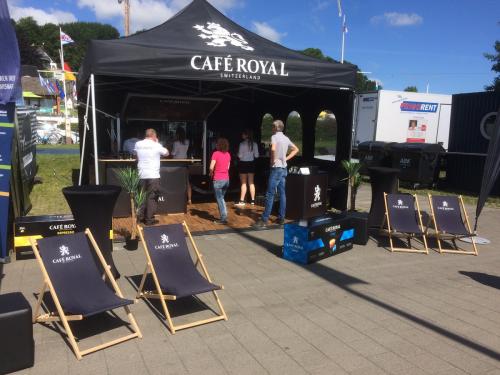 Mit dem Kaffeemobil auf der Kieler Woche 2018 zusammen mit Café Royal